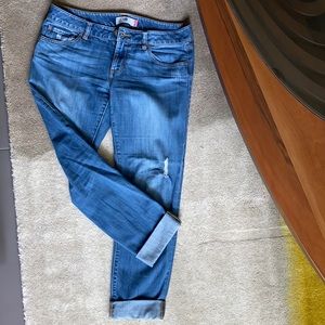 CAbi Women's Blue Slim Boyfriend Jeans - Size 6